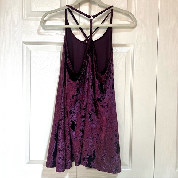 NWOT Doe & Rae Burgundy Flowy Cami Tunic Tank Top - Picture 2 of 11